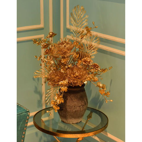 1 Piece Artificial Golden Orchid Flower Stem