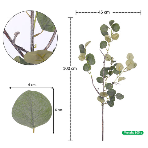 Artificial Eucalyptus Single Stems 100cm(without vase)