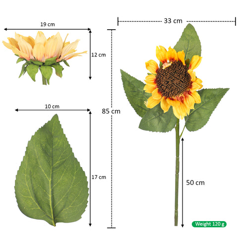 Single Stem Artificial Sunflower