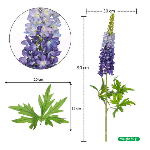 Artificial Delphinium Flower Stem
