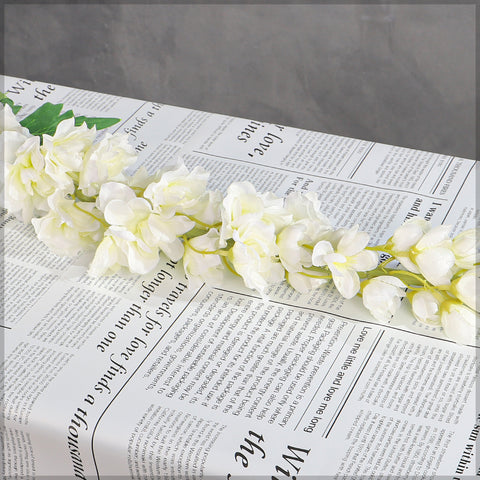 Artificial Silk Delphinium Flower Stem(without vase)