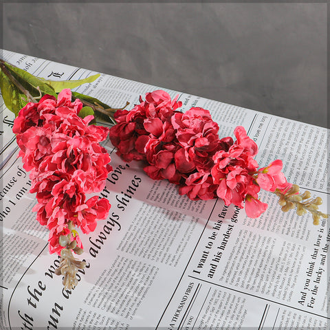 Artificial Silk Delphinium Flower Single Stem(without vase)