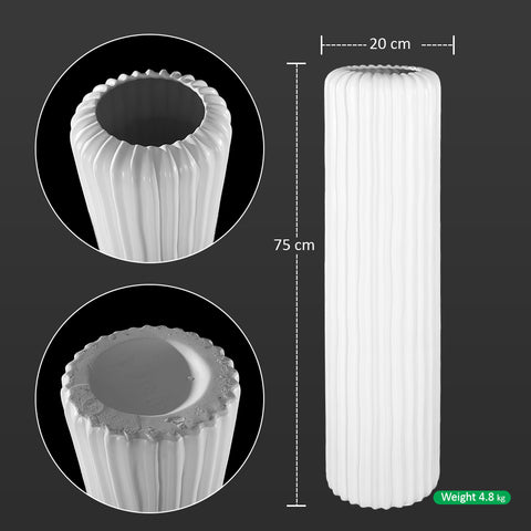 Tall ceramic floor vase