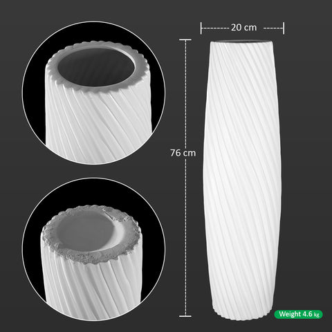 ceramic tall floor vase