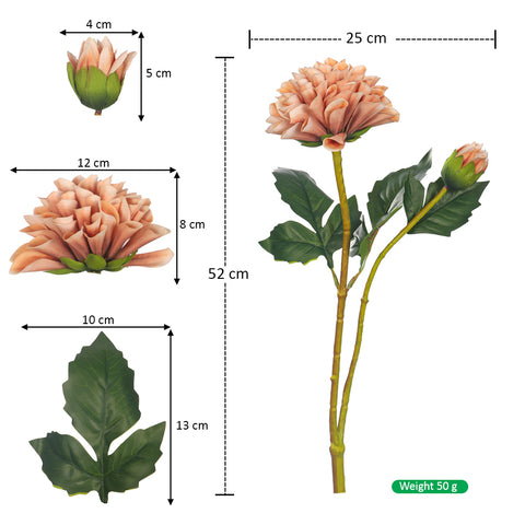 Artificial Dahlia Flower Head