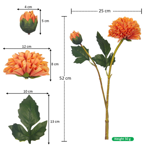 Artificial Dahlia Flower Head