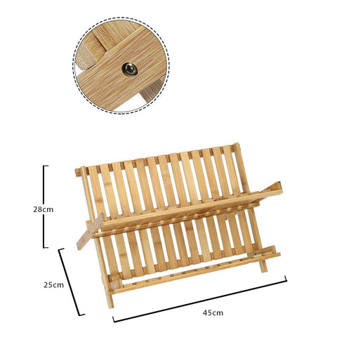 wooden dish rack
