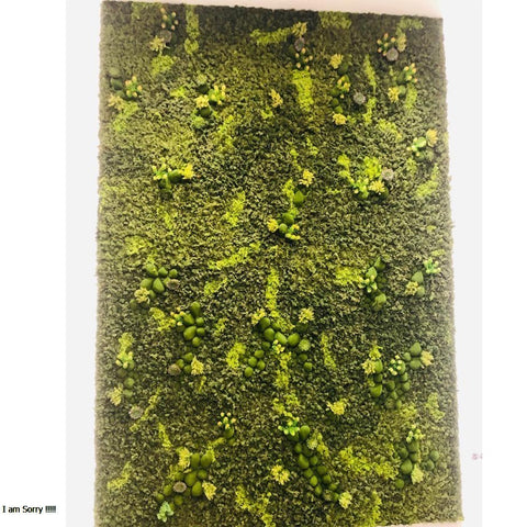 office fresh moss wall arrangement