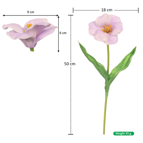 Vibrant Artificial Tulip Flower Single Stem