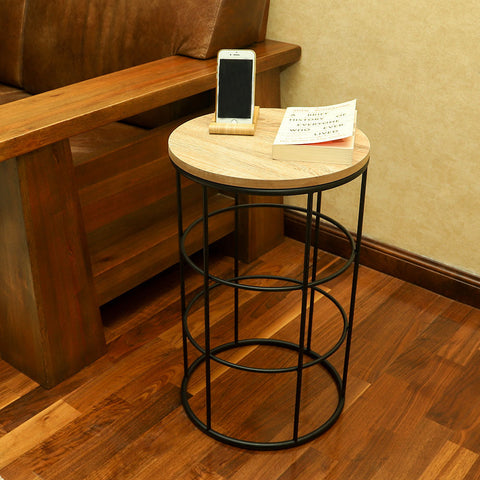 wooden side table, side table