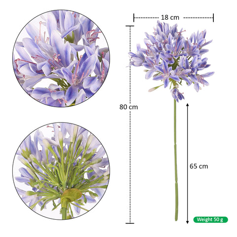 Artificial Agapanthus Flower Stem