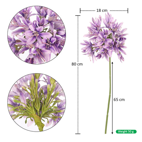 Artificial Agapanthus Flower Stem