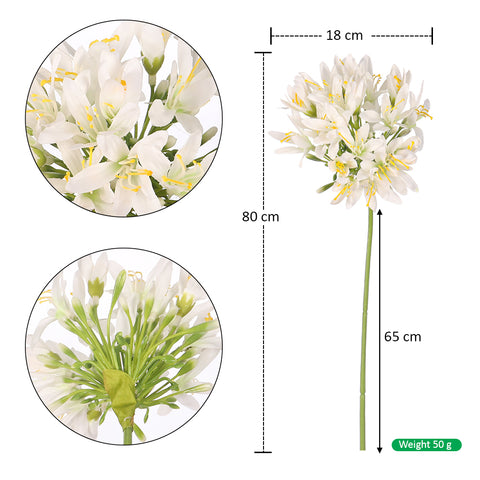 Artificial Agapanthus Flower Stem