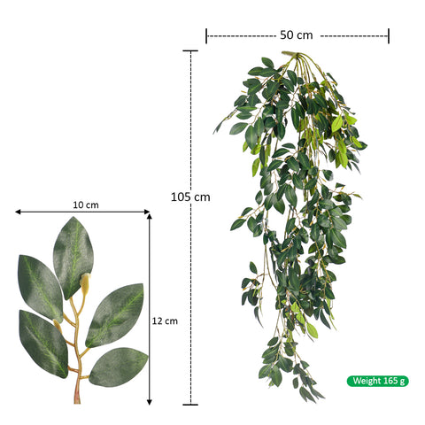 Faux plant for wall