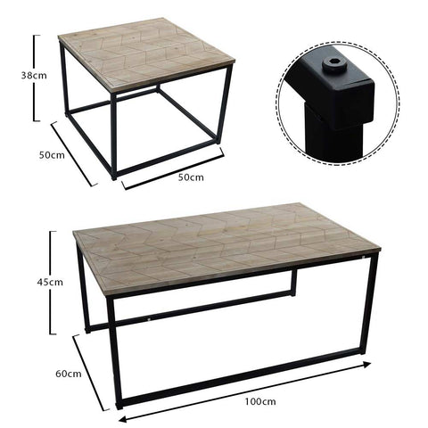 rectangle side table