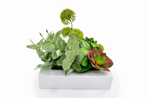 Faux Succulent Centerpiece