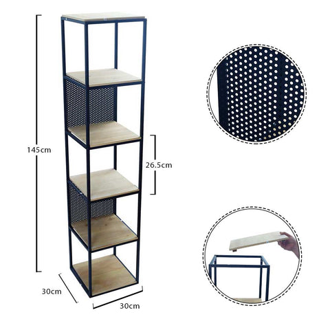 retro wood shelf