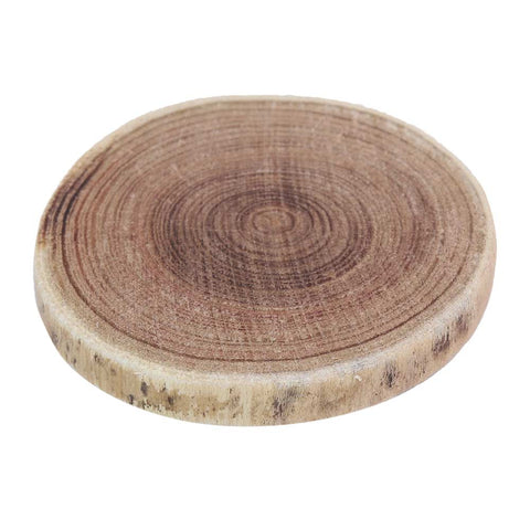 Rustic wood discs for DIY