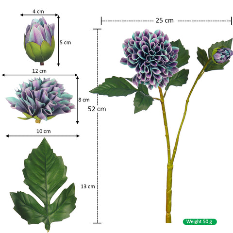 Artificial Dahlia Flower Head