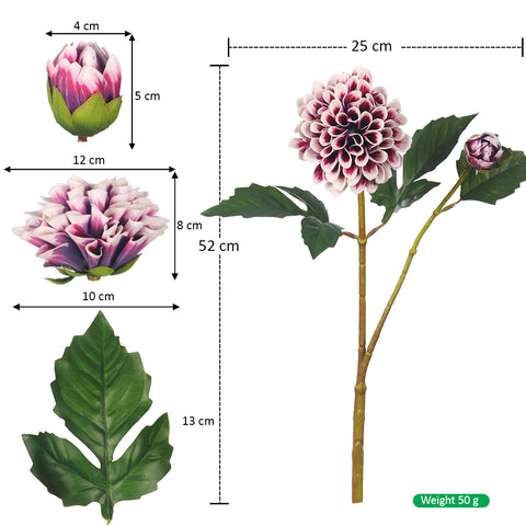 Artificial Dahlia Flower Head