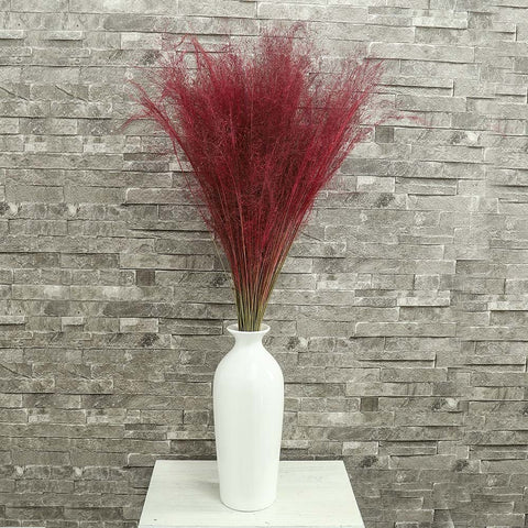 Rustic dried grass centerpiece