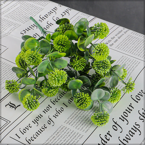 Globe Ball Thistle Spray Single Bunch(without vase)