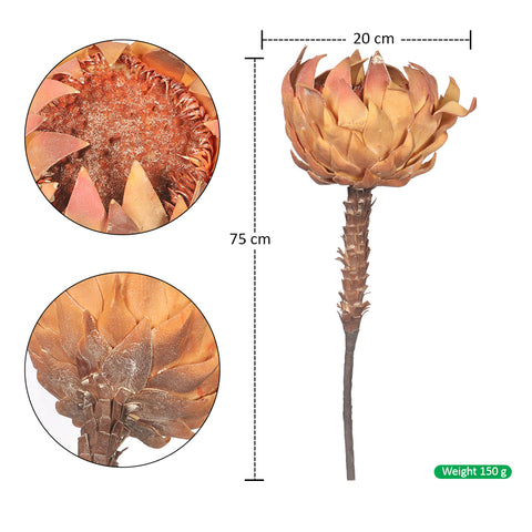 Faux Dried King Protea