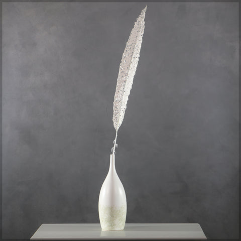Artificial Dried Look White Leaf