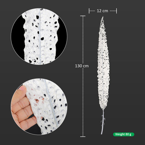 Faux White Leaf