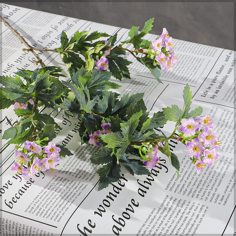 Realistic faux hydrangea flower