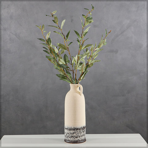 Faux Eucalyptus Leaf Branch Long Stem(without vase)