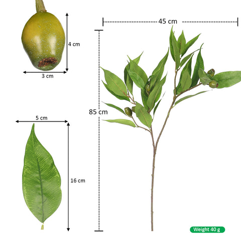 Faux eucalyptus branch