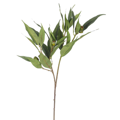 Faux Eucalyptus Gumnut Spray(without vase)