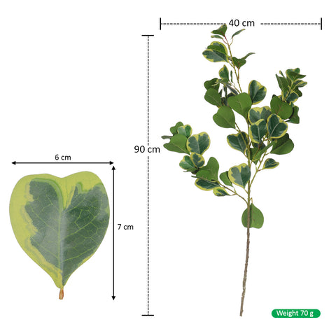 Faux heart leaves