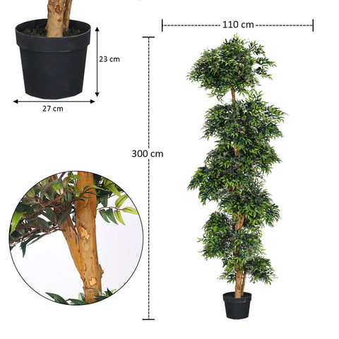 Faux ficus tree indoor