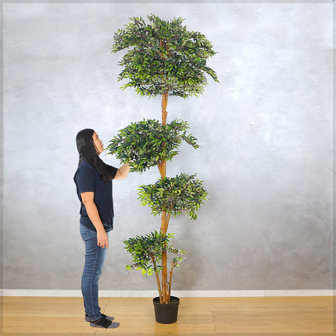 large artificial ficus tree
