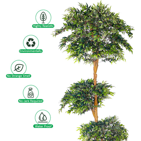 faux ficus plant for office