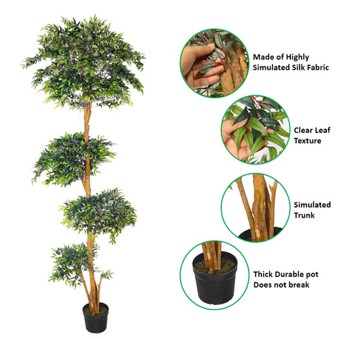 artificial ficus indoor tree