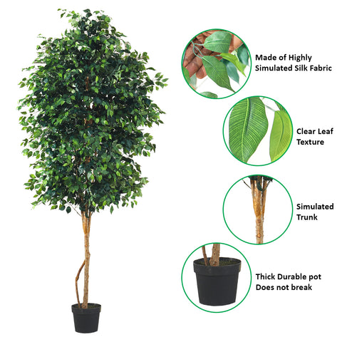 decorative artificial ficus tree