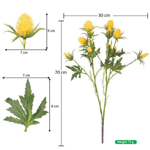 Artificial Thistle Flower Bunch