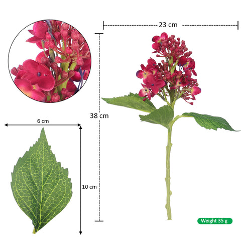 Artificial Budding Hydrangea Spray