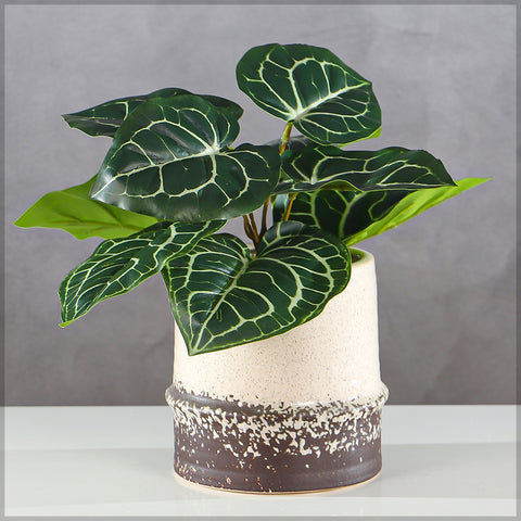 Faux alocasia leaf bunch