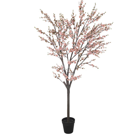 3D Flowers Artificial Cherry Blossom Tree in Black Pot