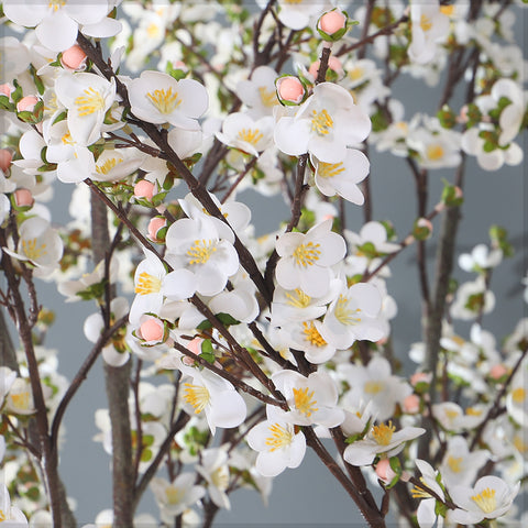 3D Flowers Artificial Cherry Blossom Tree in Black Pot