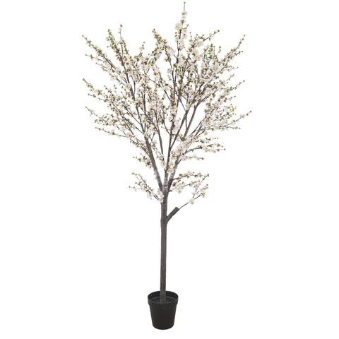 3D Flowers Artificial Cherry Blossom Tree in Black Pot