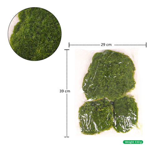 Faux green moss