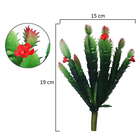 Single Mini Artificial Cactus(without vase)