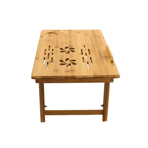 wooden laptop stand