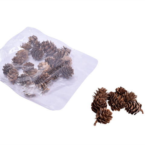rustic pine cones brown