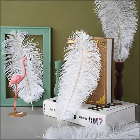 Natural White Ostrich Feather